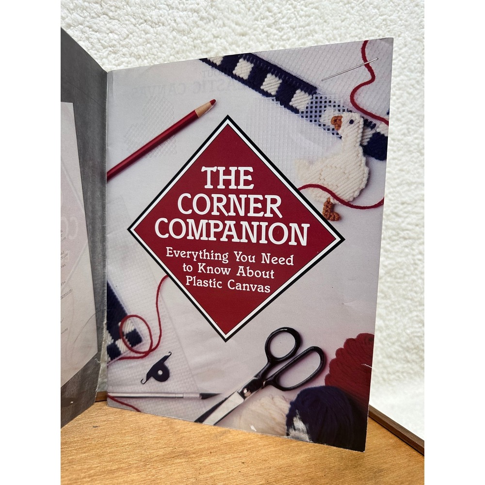 The Corner Companion Instructional Booklet Plastic Canvas Guide DIY Crafts